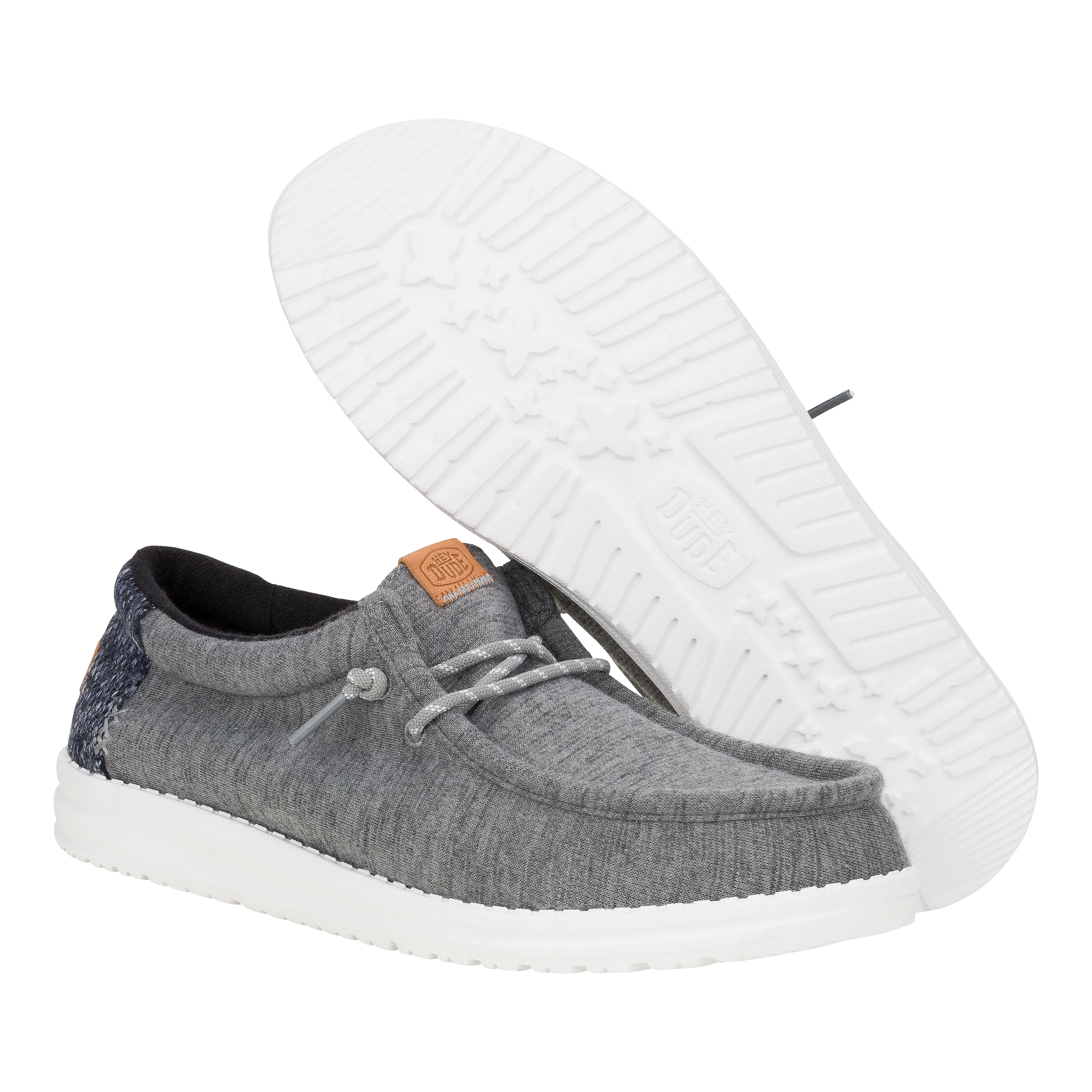 Wally Flex Knit - Charcoal/White sold by Hey Dude product image thumbnail 3