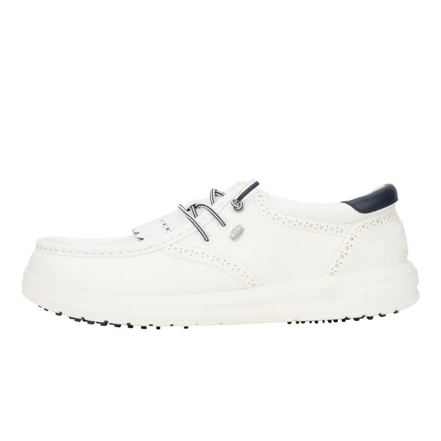 Wally Golf Classic - Golf White/Navy Blazer sold by Hey Dude