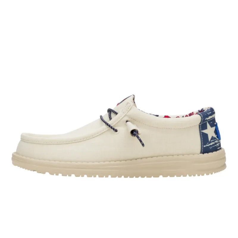 Wally Texas Flag - Bone White sold by Hey Dude