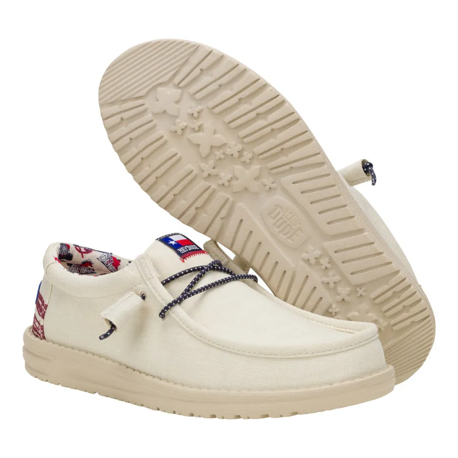 Wally Texas Flag - Bone White sold by Hey Dude product image thumbnail 3
