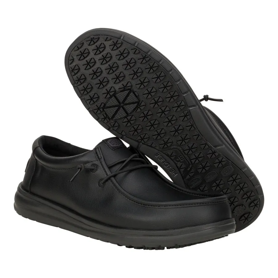 Wally Work CE Classic Slip Resistant Wide - Black sold by Hey Dude product image thumbnail 3