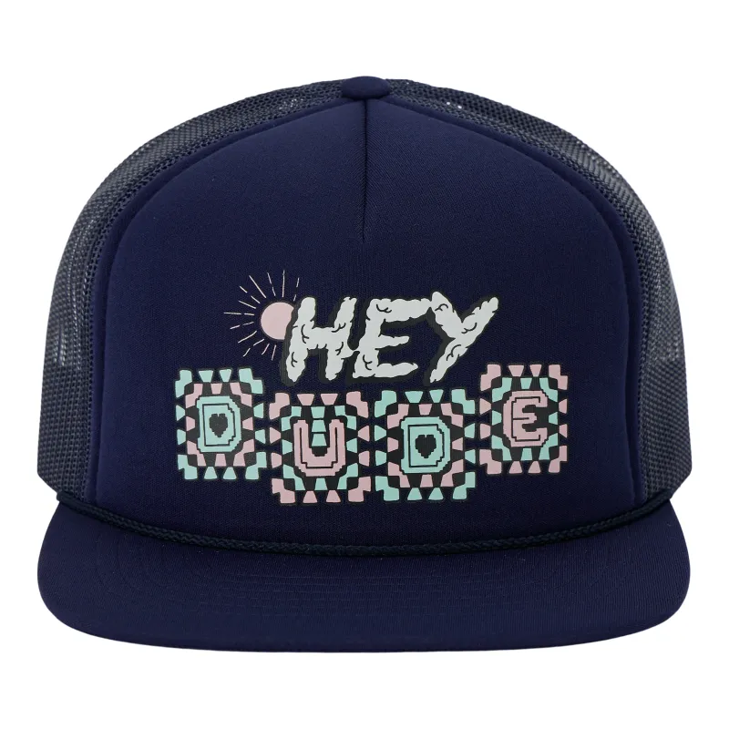 HEYDUDE Puffy Letter Foamie - Navy sold by Hey Dude