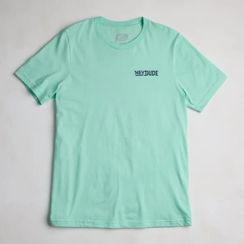 Surfboard Tree Tee - Frothy Green sold by Hey Dude