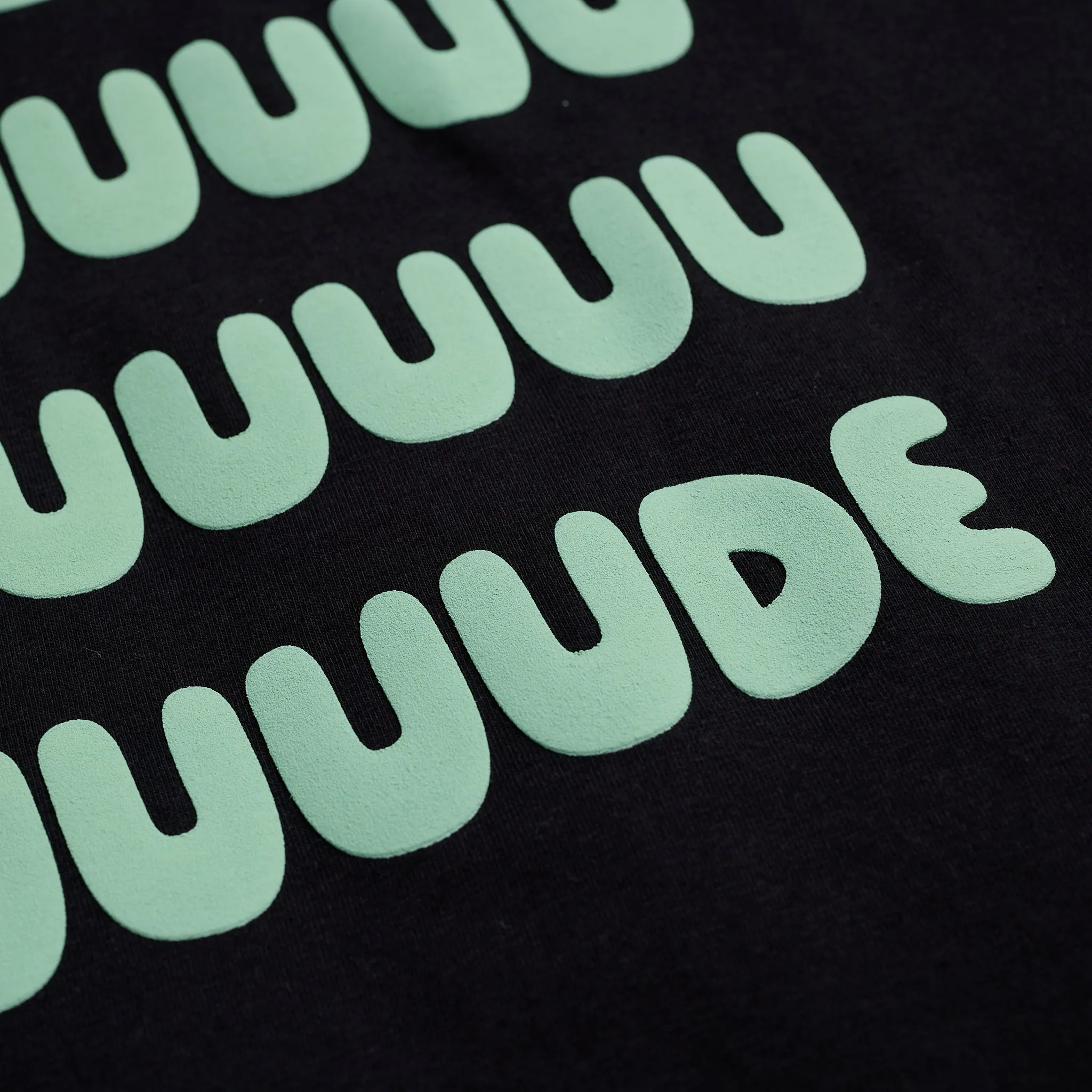 Duuuuuude Tee - Black/Mint sold by Hey Dude product image thumbnail 4