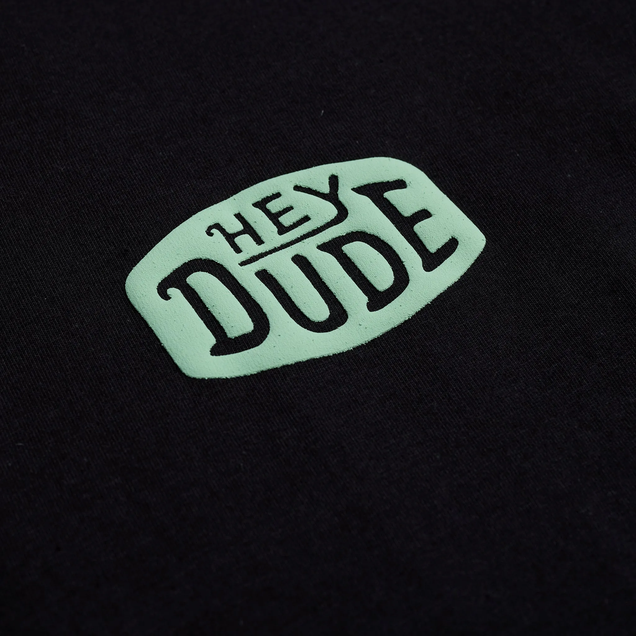 Duuuuuude Tee - Black/Mint sold by Hey Dude product image thumbnail 2