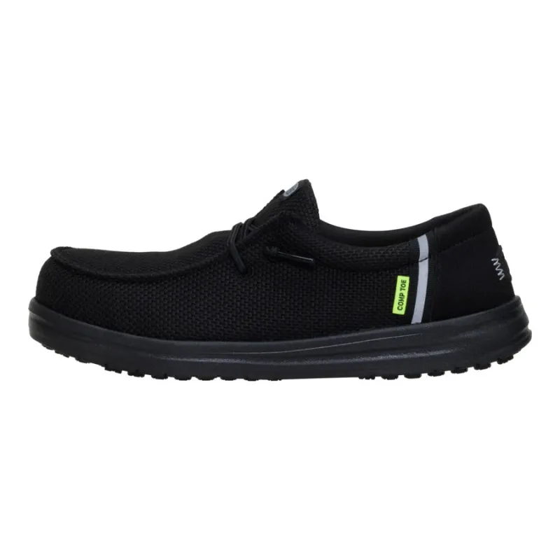 Wendy Work Comp Toe - Black/Black sold by Hey Dude