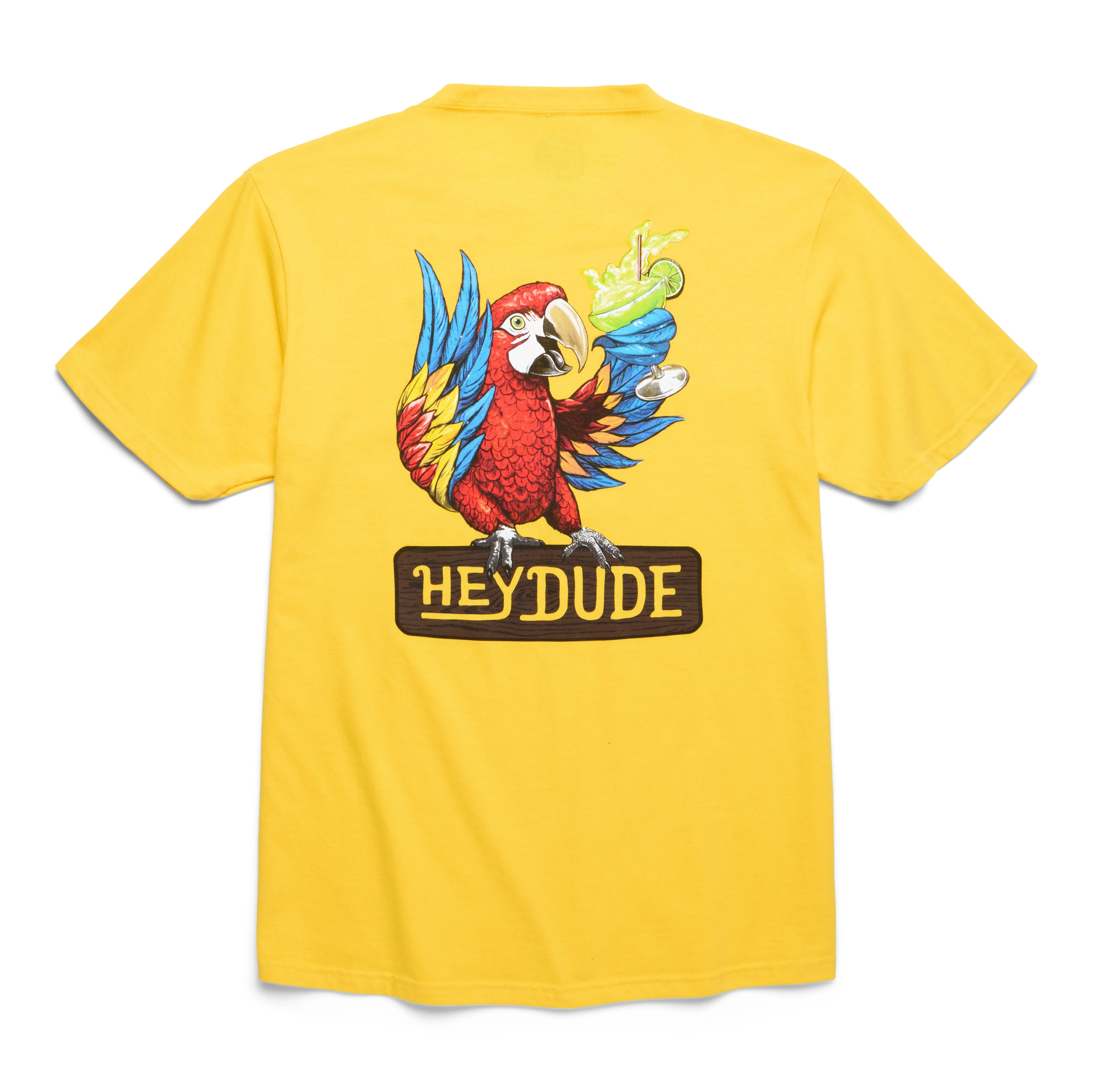 Margaritaville Parrot Marg Tee - Yellow sold by Hey Dude