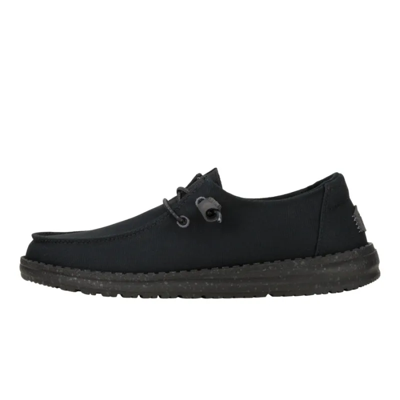 Wendy Canvas Mono - Black/Ash Rose sold by Hey Dude