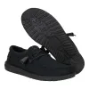 Wally Canvas Mono - Black/Clay sold by Hey Dude
