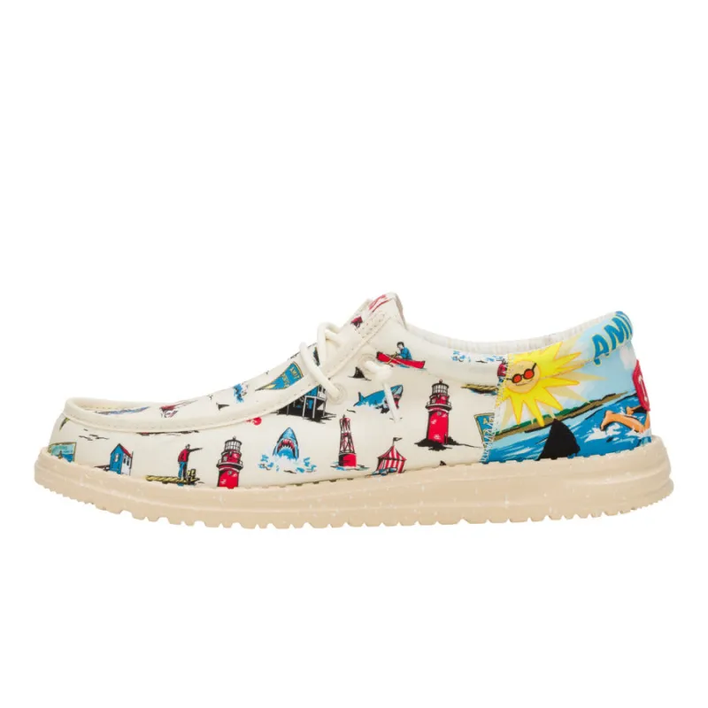Wally Funk Jaws - Cream/Multi sold by Hey Dude