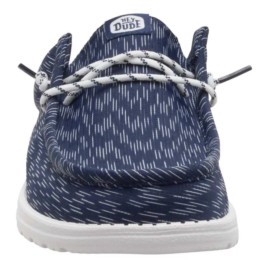 Wally Slip Jersey Jacquard - Navy Blazer/White sold by Hey Dude product image thumbnail 4