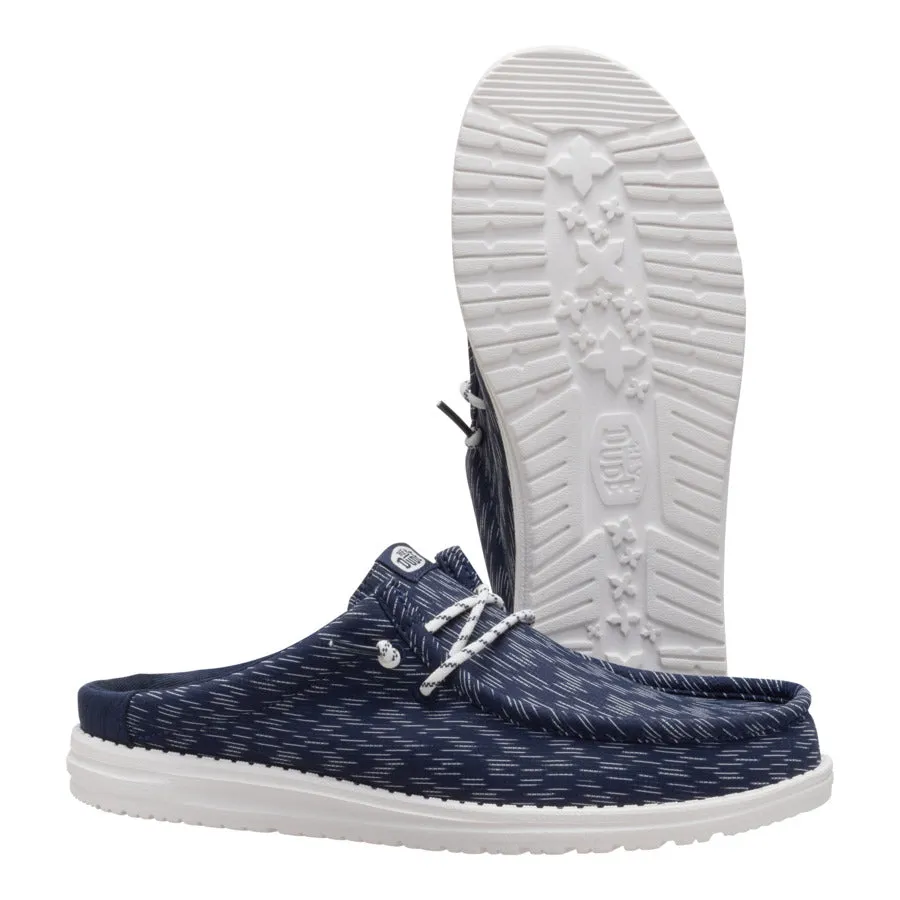 Wally Slip Jersey Jacquard - Navy Blazer/White sold by Hey Dude product image thumbnail 3