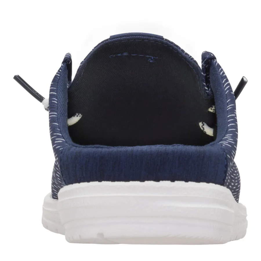 Wally Slip Jersey Jacquard - Navy Blazer/White sold by Hey Dude product image thumbnail 5