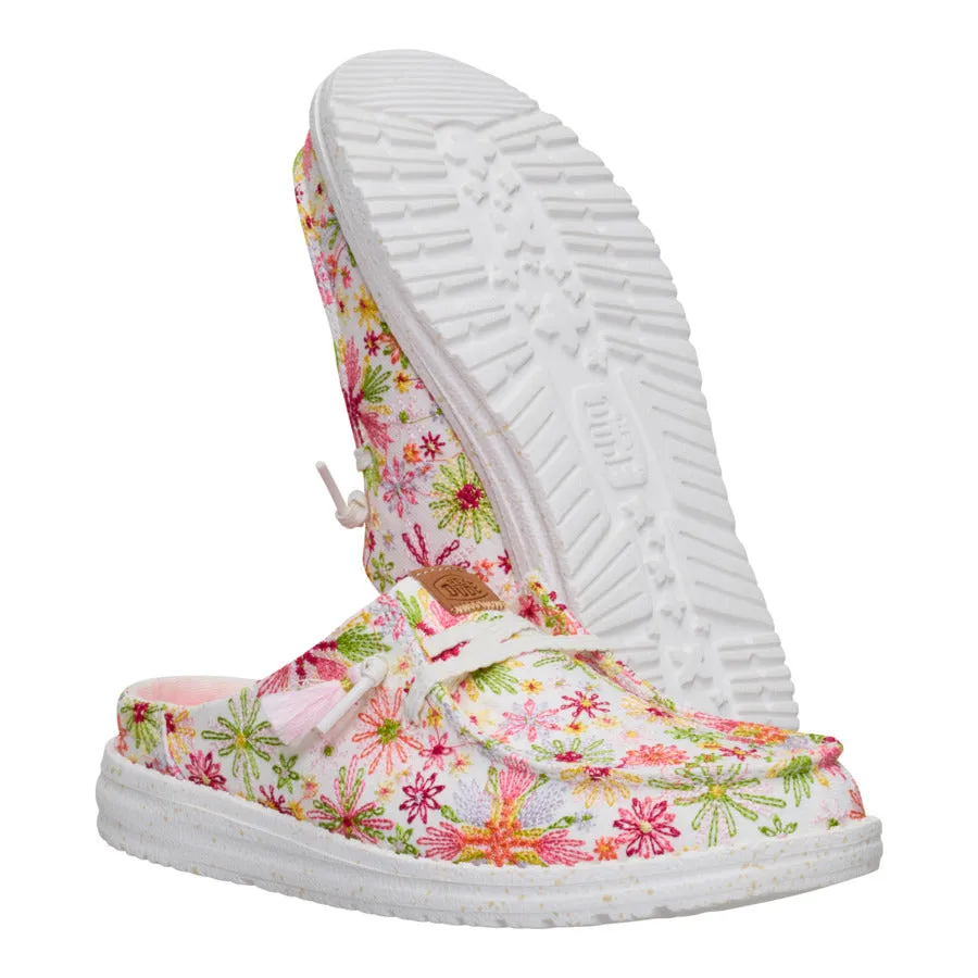 Wendy Slip Embroidered Floral - White/Multi sold by Hey Dude product image thumbnail 3