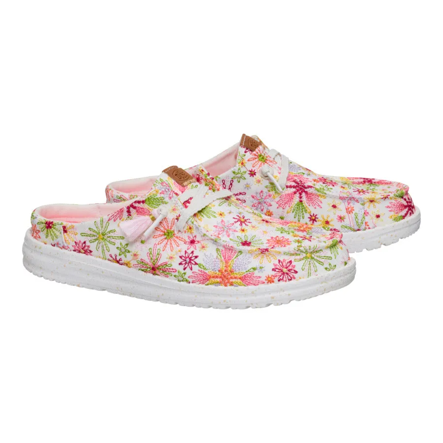 Wendy Slip Embroidered Floral - White/Multi sold by Hey Dude product image thumbnail 2