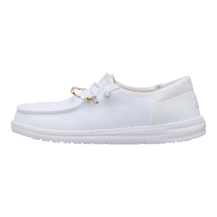 Wendy Funk Mesh Shoelry - White sold by Hey Dude