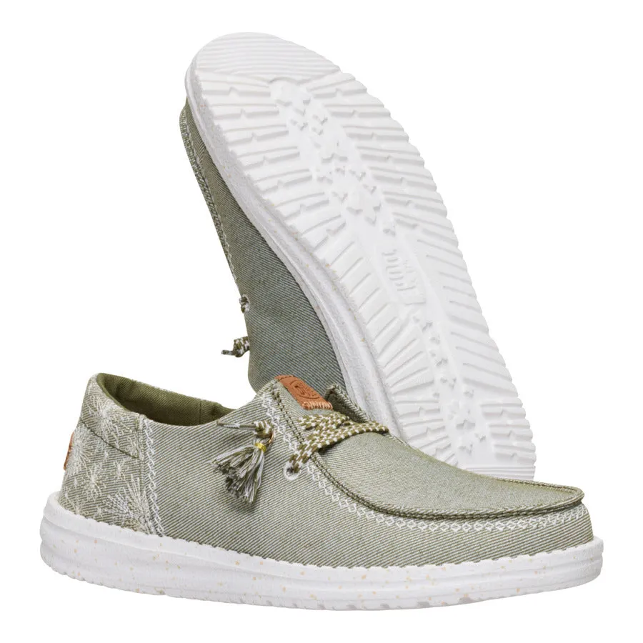 Wendy Funk Embroidered Floral - Olive sold by Hey Dude product image thumbnail 3