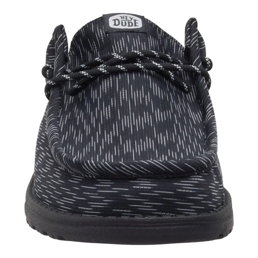 Wally Slip Jersey Jacquard - Black/Monument Grey sold by Hey Dude product image thumbnail 4