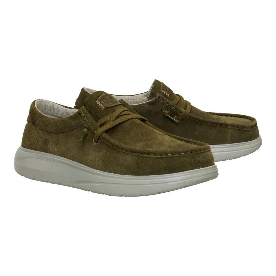 Wally Comf Suede - Dark Olive/Stone Grey sold by Hey Dude product image thumbnail 2