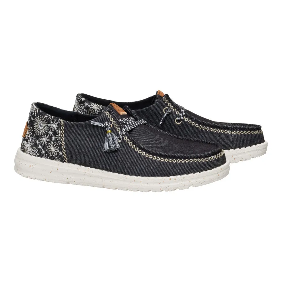 Wendy Funk Embroidered Floral - Black sold by Hey Dude product image thumbnail 2