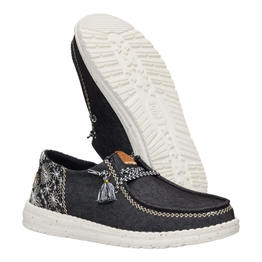 Wendy Funk Embroidered Floral - Black sold by Hey Dude product image thumbnail 3