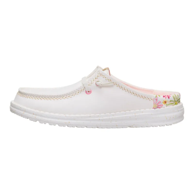 Wendy Slip Embroidered Floral - Off White sold by Hey Dude