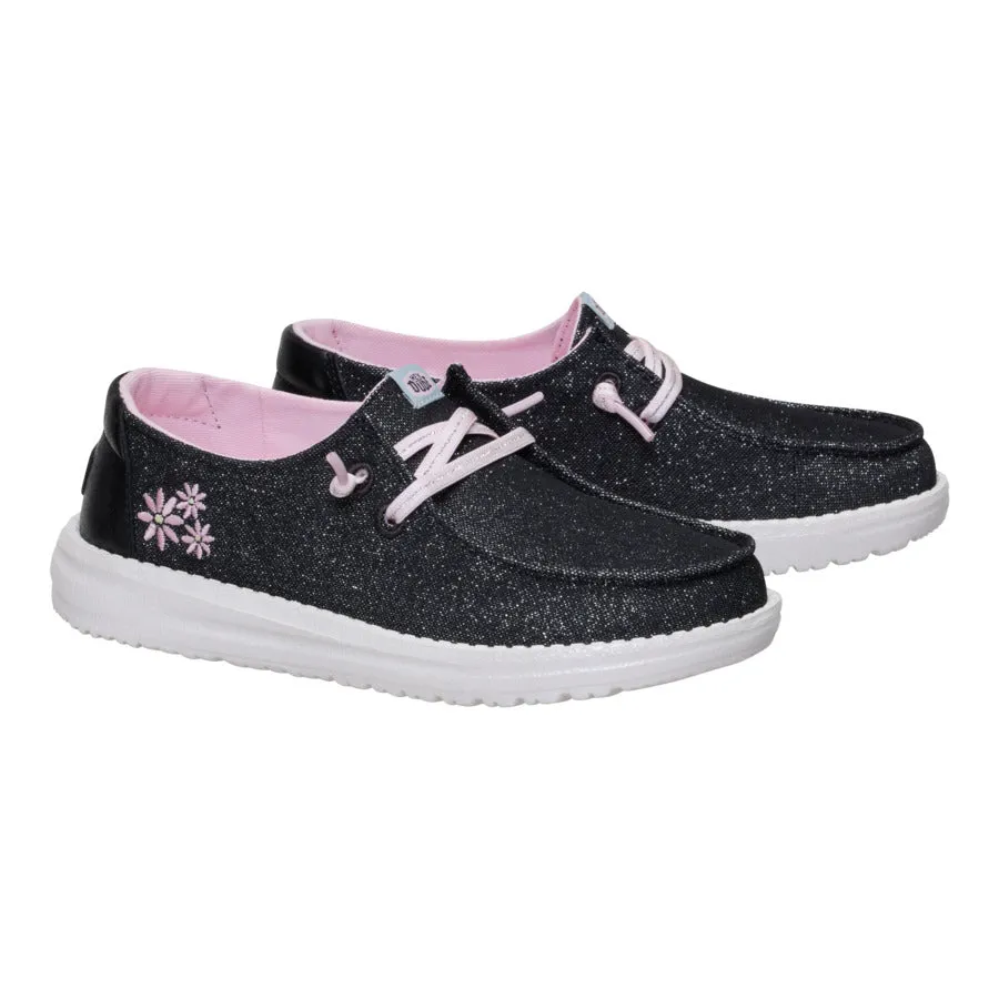 Wendy Youth Shimmer Flower - Charcoal sold by Hey Dude product image thumbnail 2