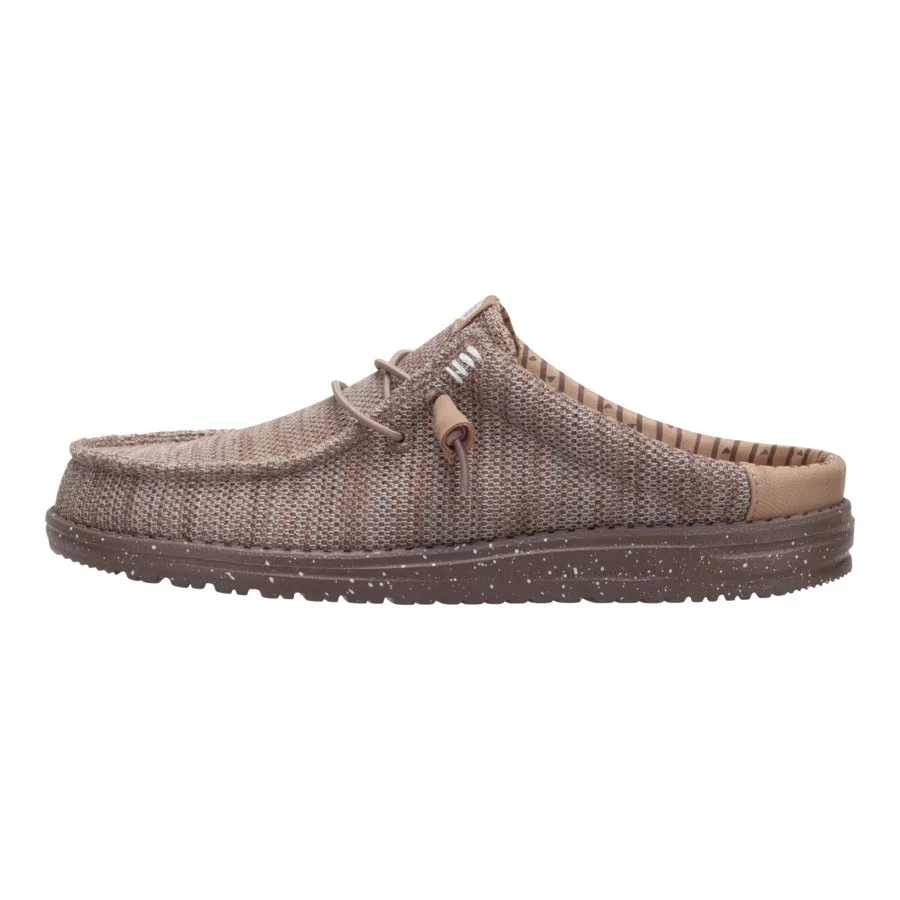 Wally Slip Stretch Sox - Deep Taupe/Chanterelle Tan sold by Hey Dude