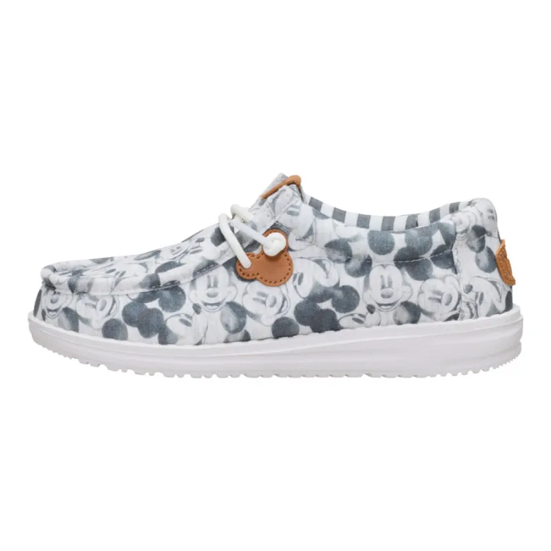 Disney Mickey Mouse Print Wally Youth - Grey/Multi sold by Hey Dude