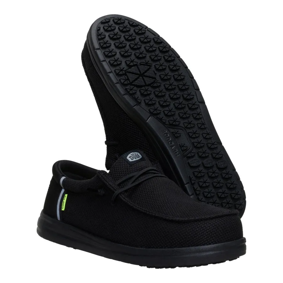 Wally Work Comp Toe Wide - Black/Black sold by Hey Dude product image thumbnail 4