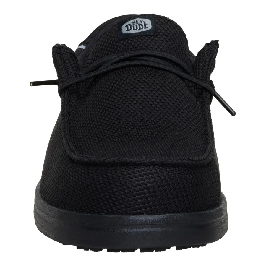 Wally Work Comp Toe Wide - Black/Black sold by Hey Dude product image thumbnail 5