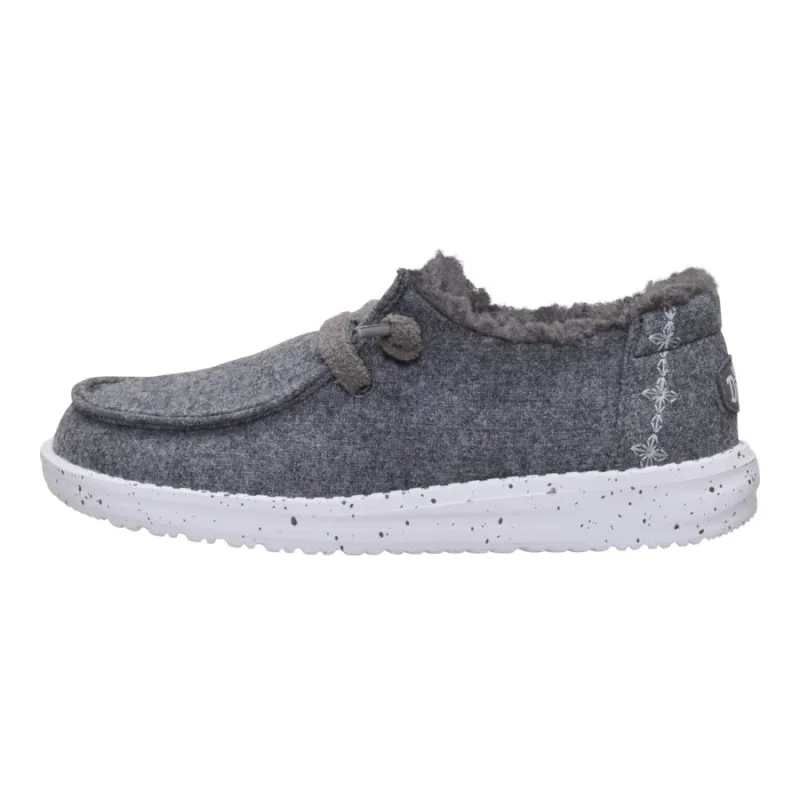 Wendy Youth Wool Cozy - Charcoal sold by Hey Dude
