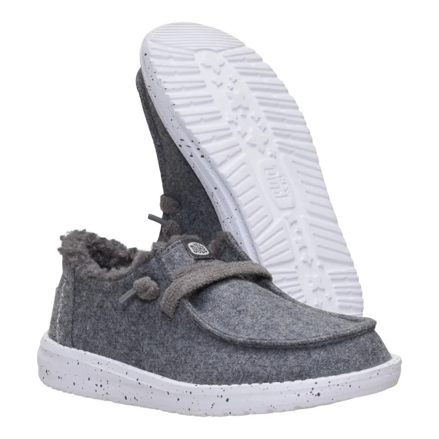 Wendy Youth Wool Cozy - Charcoal sold by Hey Dude product image thumbnail 3