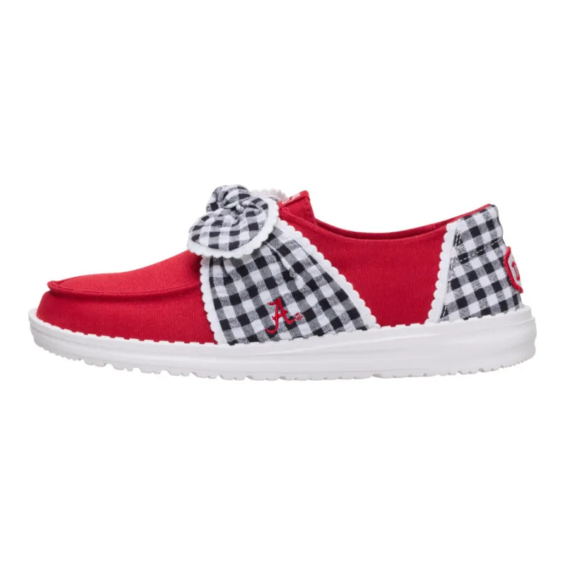 Wendy Bow Alabama Crimson Tide - Crimson/White sold by Hey Dude