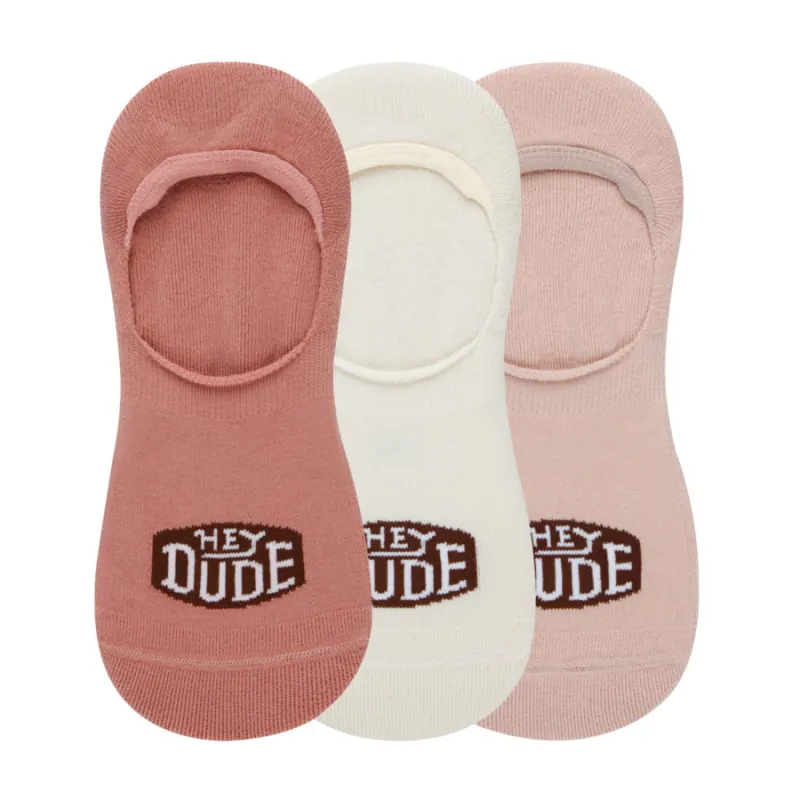 HEYDUDE No Show Sock 3 Pack - Ash made by Hey Dude