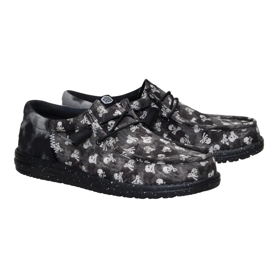 Wally Funk Skull Print - Black/Black Oyster sold by Hey Dude product image thumbnail 2