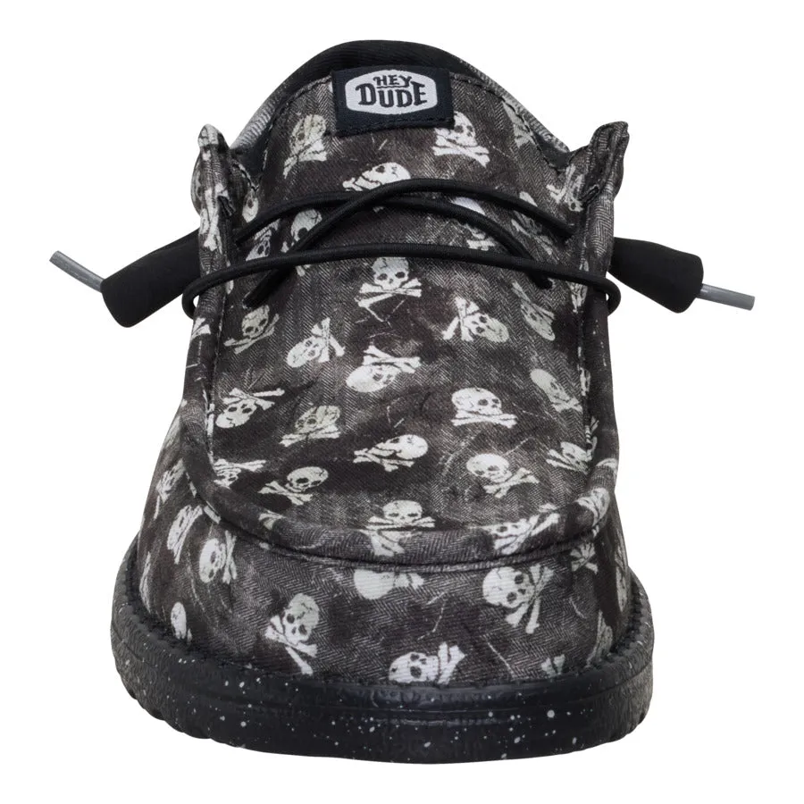 Wally Funk Skull Print - Black/Black Oyster sold by Hey Dude product image thumbnail 4
