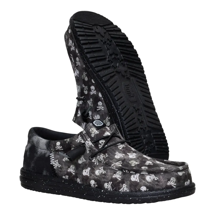 Wally Funk Skull Print - Black/Black Oyster sold by Hey Dude product image thumbnail 3