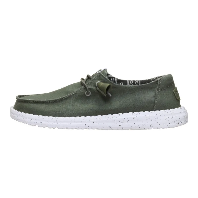 Wendy Stretch Canvas - Deep Green sold by Hey Dude