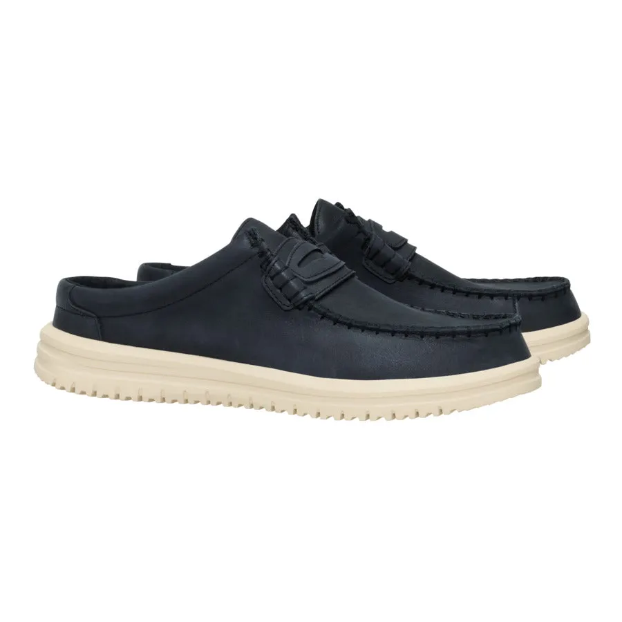 Wally Nxt Mule Leather - Black/Wood Ash sold by Hey Dude product image thumbnail 2