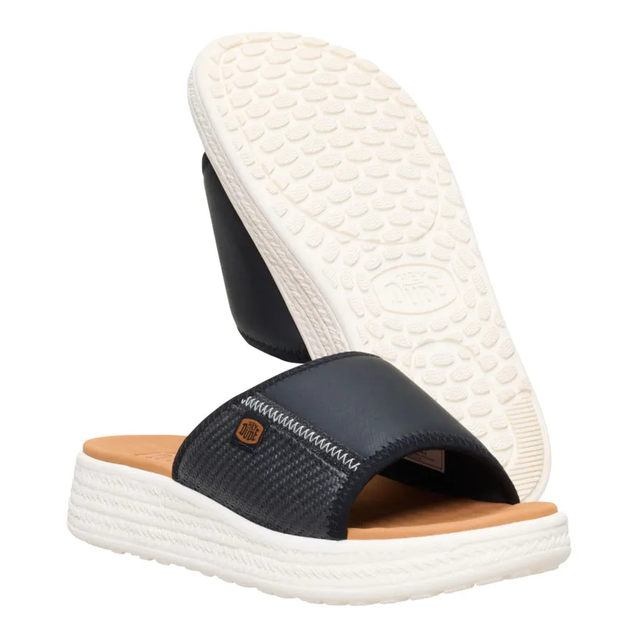 Tide Espadrille Slide - Black/Egret sold by Hey Dude product image thumbnail 3