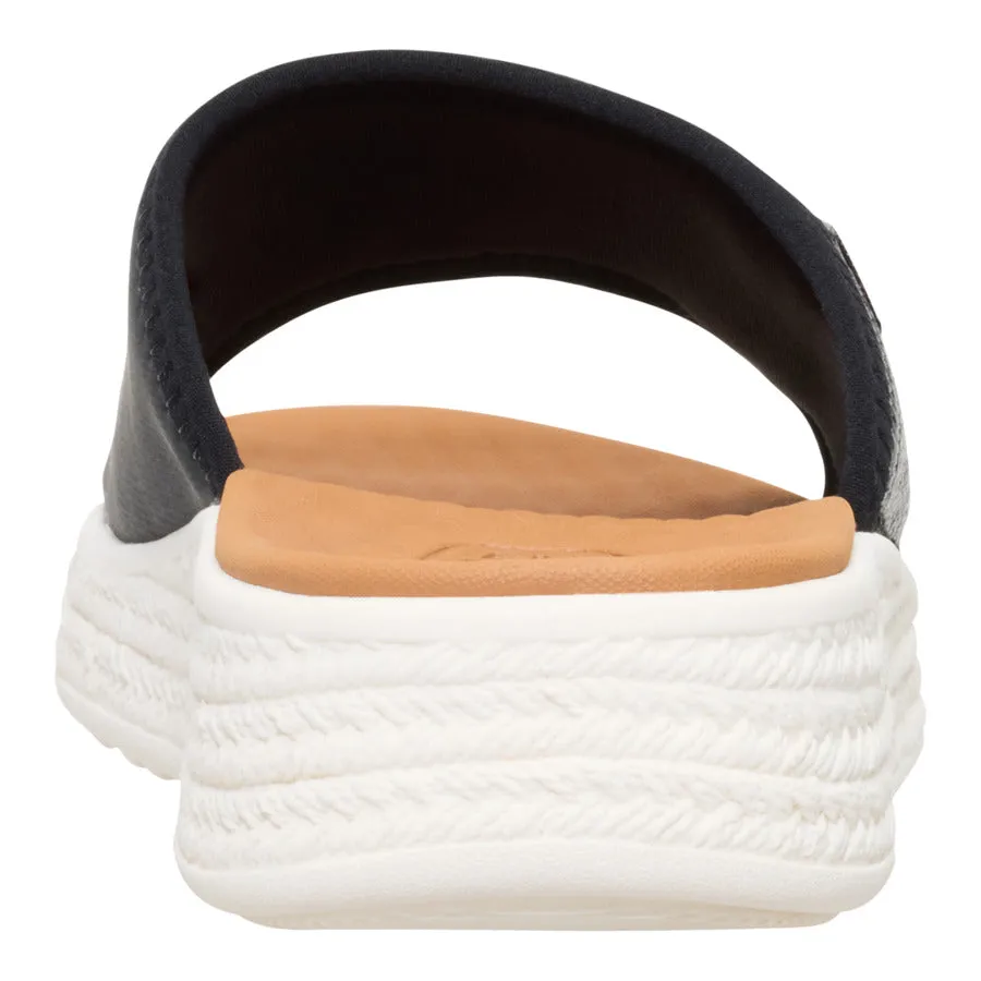 Tide Espadrille Slide - Black/Egret sold by Hey Dude product image thumbnail 5