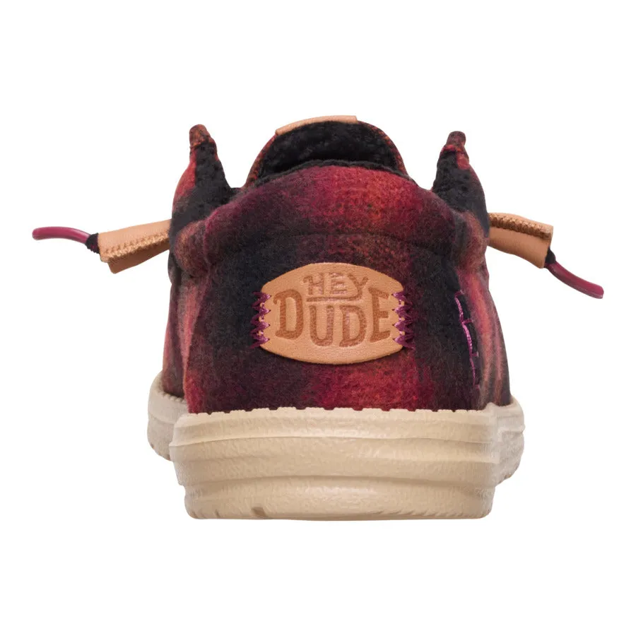 Wally Cozy Plaid - Red Plaid/Black sold by Hey Dude product image thumbnail 5