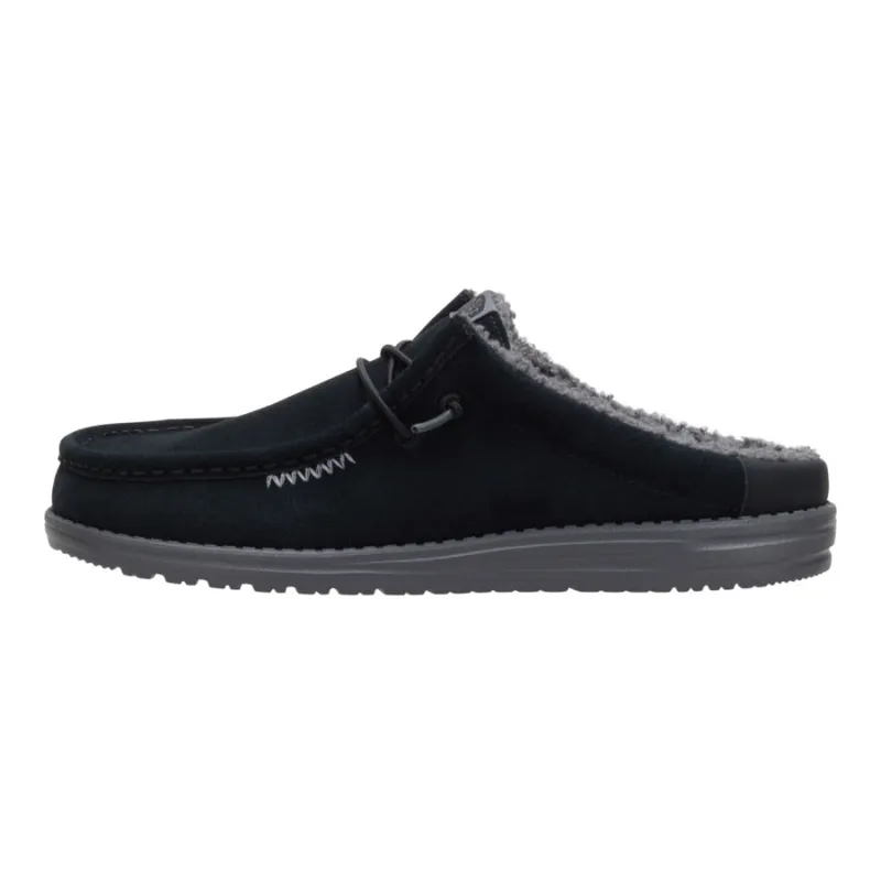 Wally Slip Warmth - Black/Smoke Grey sold by Hey Dude