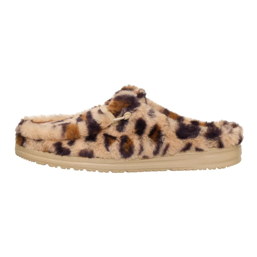 Wendy Slipper Leo Fur - Tan/Multi sold by Hey Dude