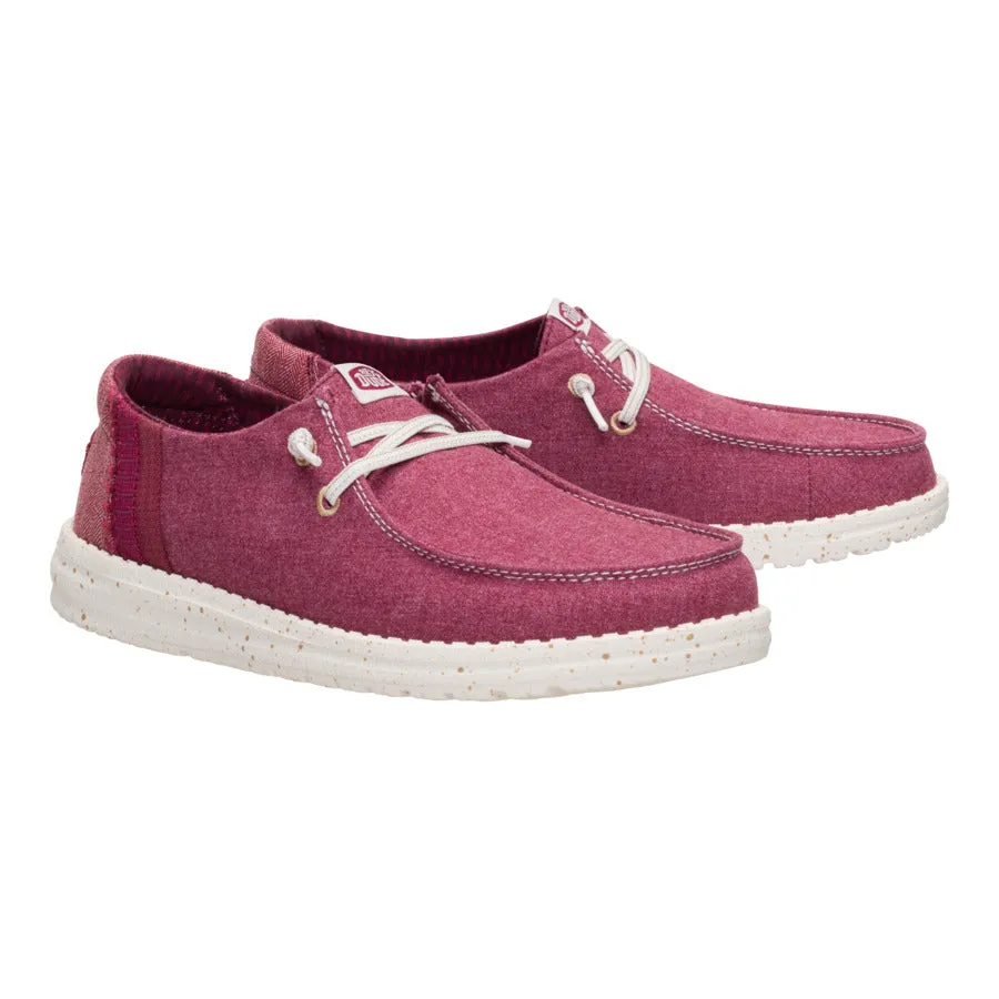 Wendy Break Brushed Linen - Burgundy sold by Hey Dude product image thumbnail 2