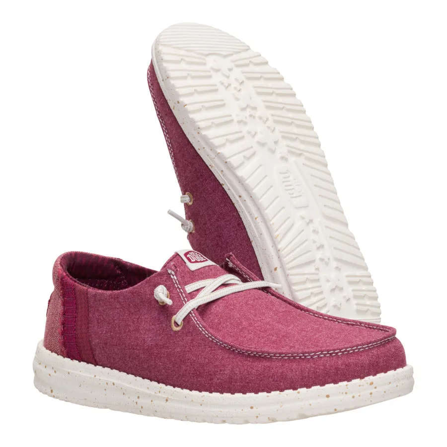 Wendy Break Brushed Linen - Burgundy sold by Hey Dude product image thumbnail 3