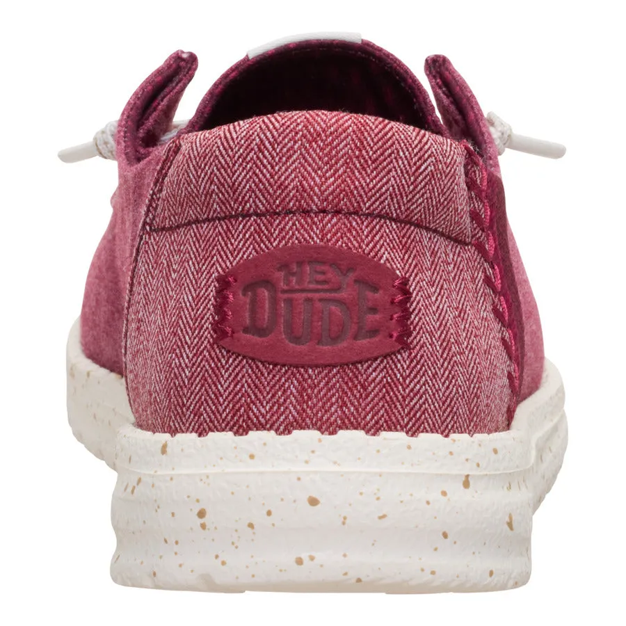 Wendy Break Brushed Linen - Burgundy sold by Hey Dude product image thumbnail 5