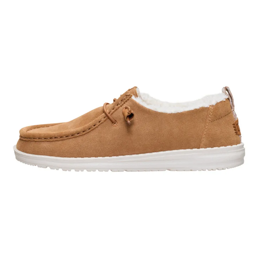 Wendy Suede Shearling - Lion Orange/Multi sold by Hey Dude