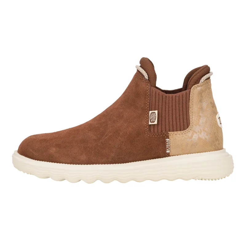 Branson Womens Suede Novelty - Brown/Snake sold by Hey Dude